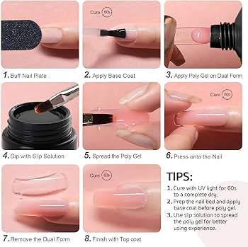 8 Pcs Poly Gel Nail Kit