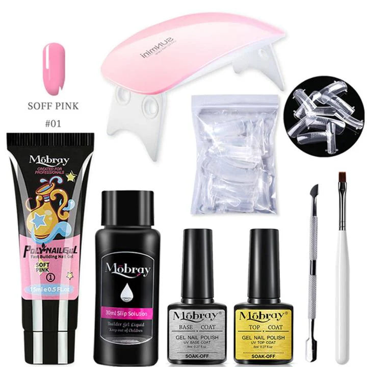 8 Pcs Poly Gel Nail Kit