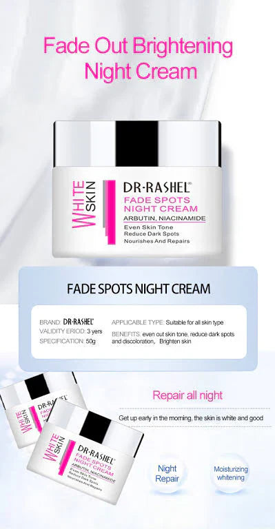 Dr. Rashel Whitening Fade Night Cream - Makeup Basket