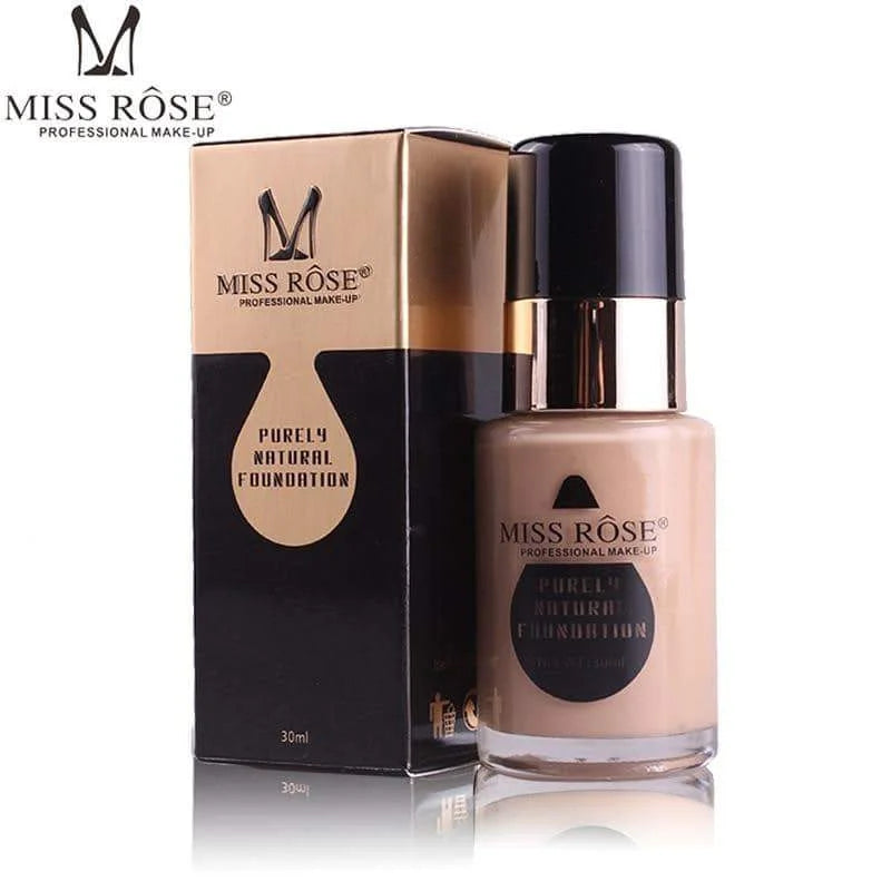MISS ROSE Purely Natural Liquid Foundation - Makeup Basket