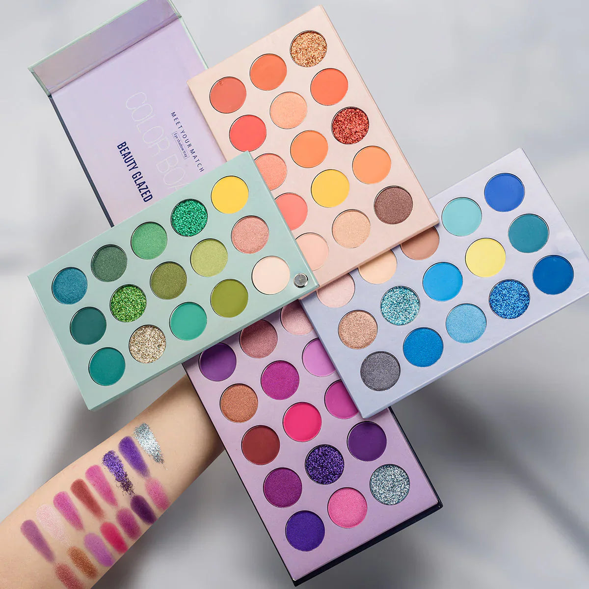 🎨 BEAUTY GLAZED COLOR BOARD: The 60-Shade Professional Eyeshadow Palette 🌟 - Makeup Basket